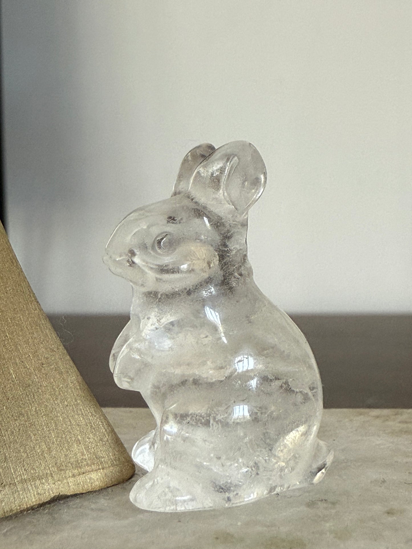 Crystal Bunny Pocket Companion Carving