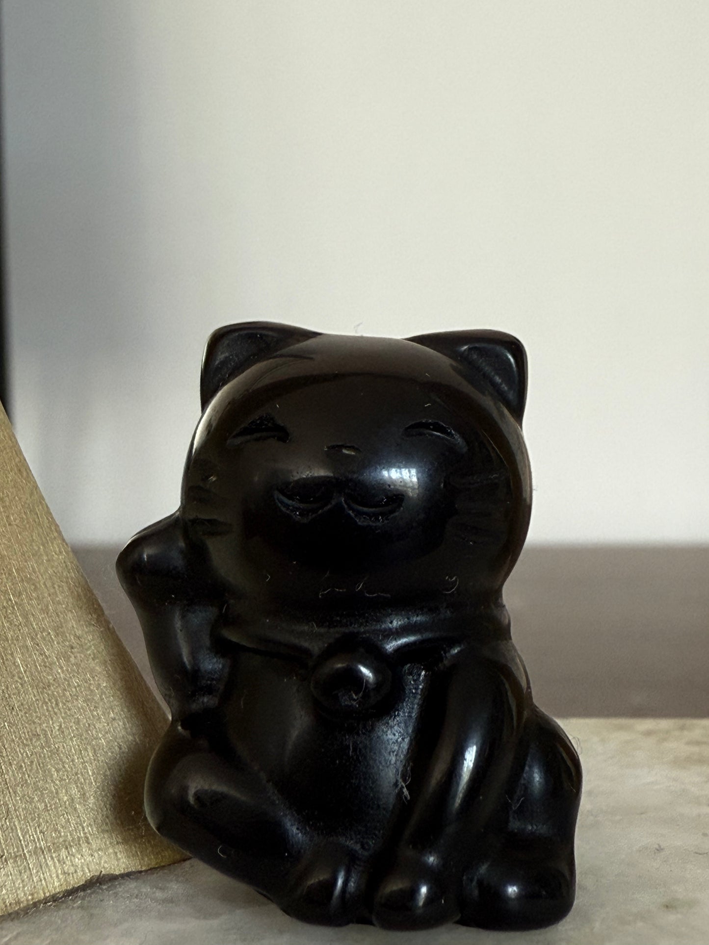 Crystal Cat Pocket Companion Carving