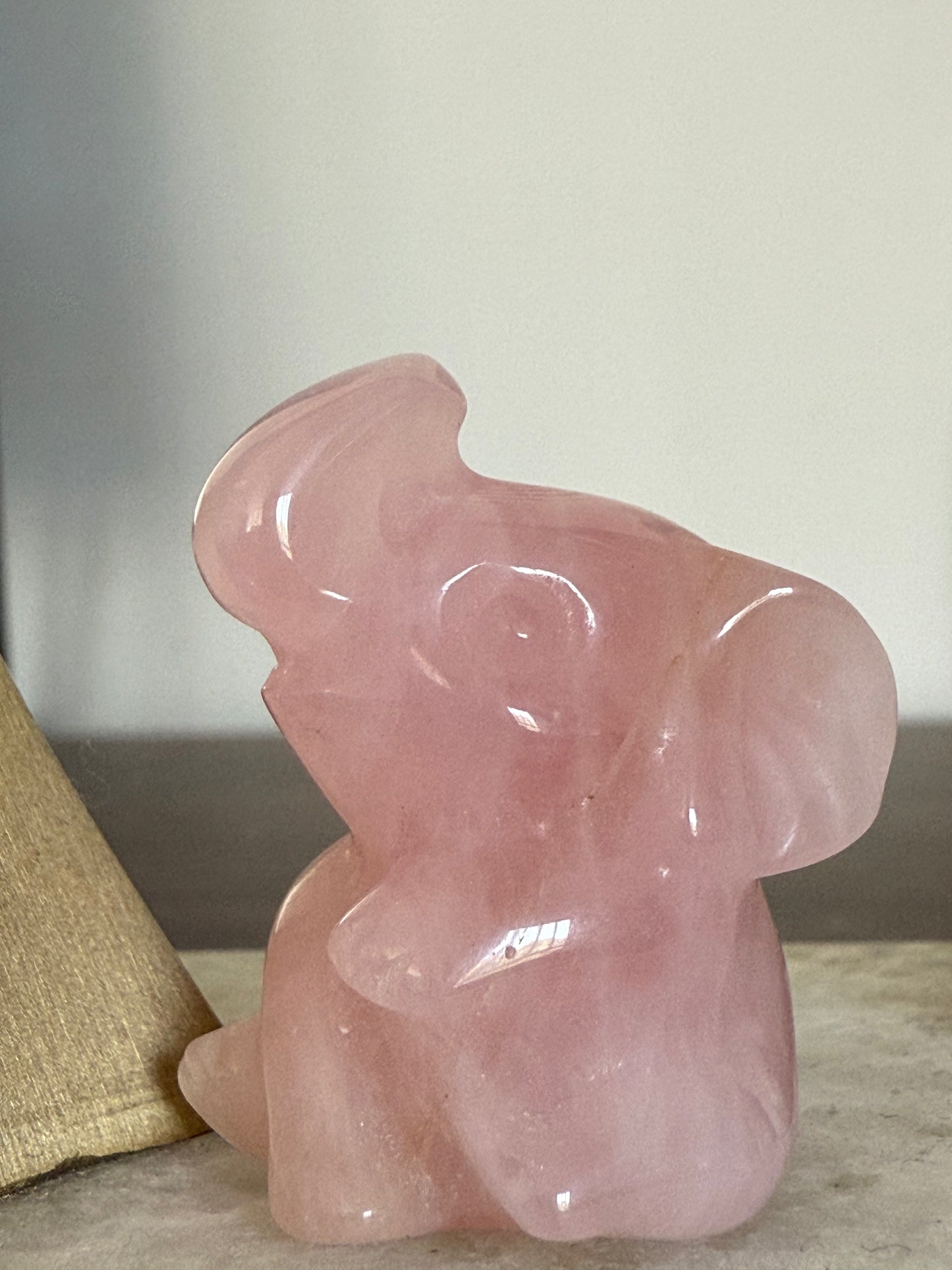 Crystal Elephant Pocket Companion Carving