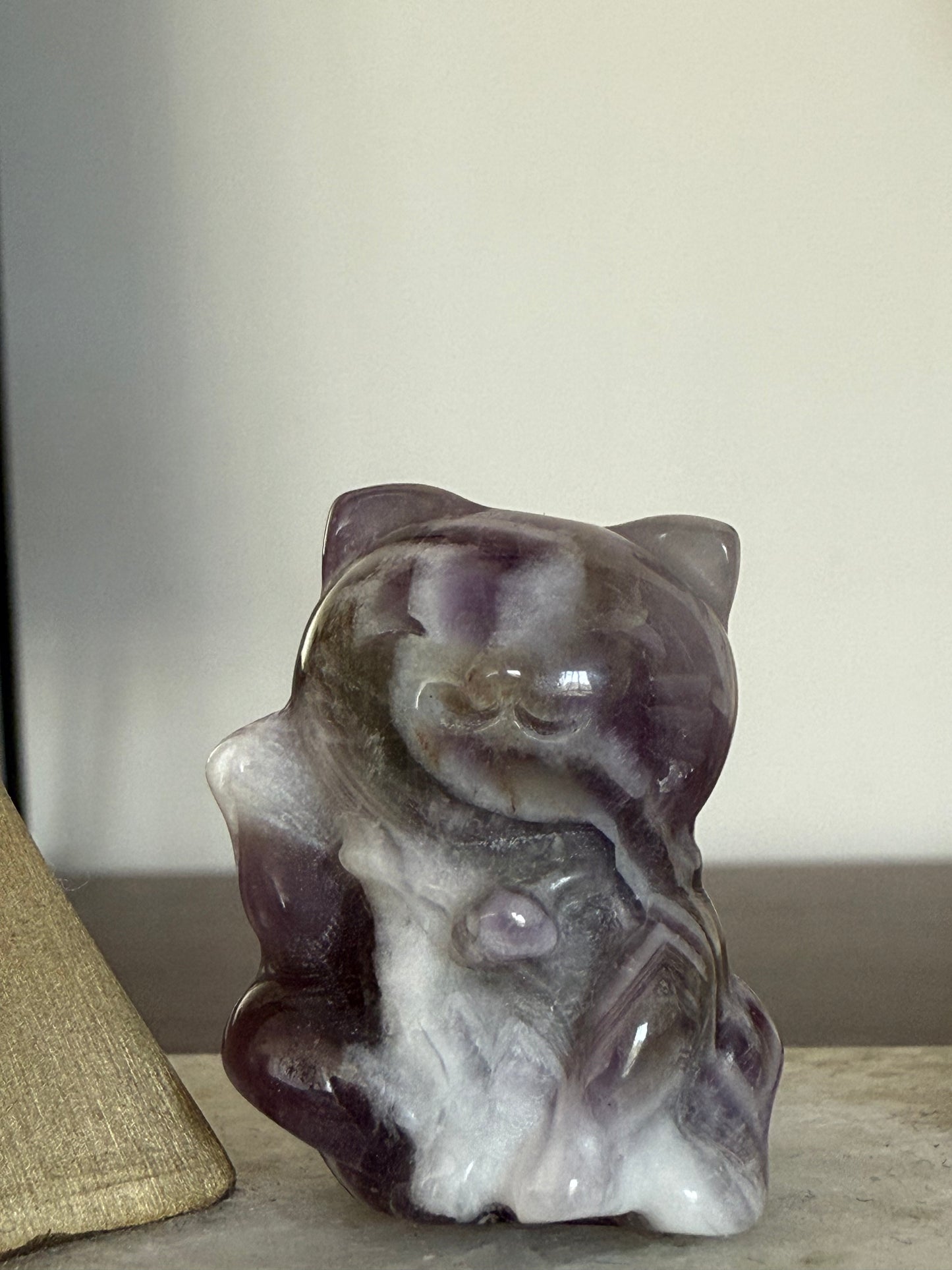 Crystal Cat Pocket Companion Carving